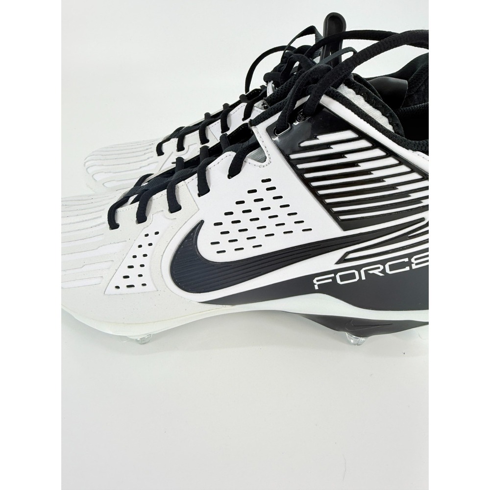 Nike Force Savage Pro 3 Detachable Football Size 12 Men White Black FJ8149-100 - Picture 3 of 9